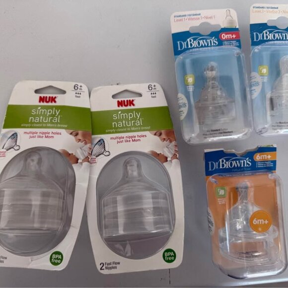 Baby Bottle Nipple Bundle – Brand-New (5 Packs / 10 Nipples Total) - Picture 1 of 1